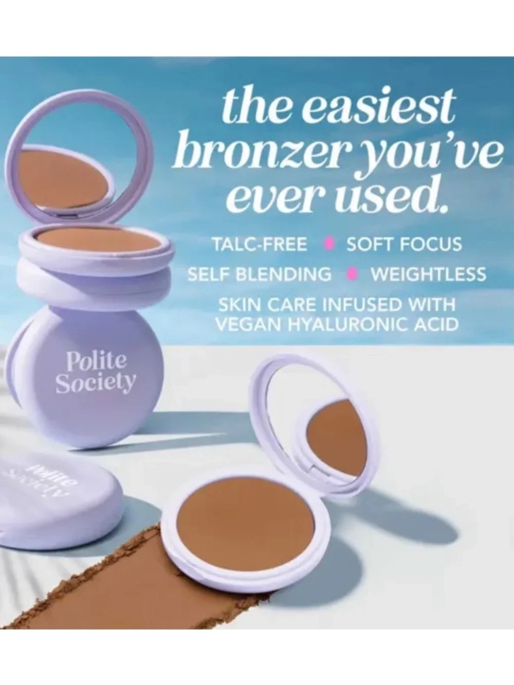 Polite Society Cabana Club Blurring Bronzer in French Riviera